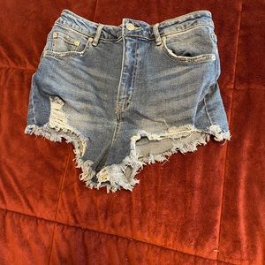 Womens high waisted Jean shorts